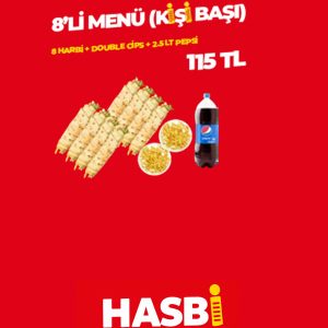 Aydın Dönerci - Hasbi Döner 8'li menü (kişibaşı)