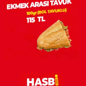 ekmek arası tavuk 100gr