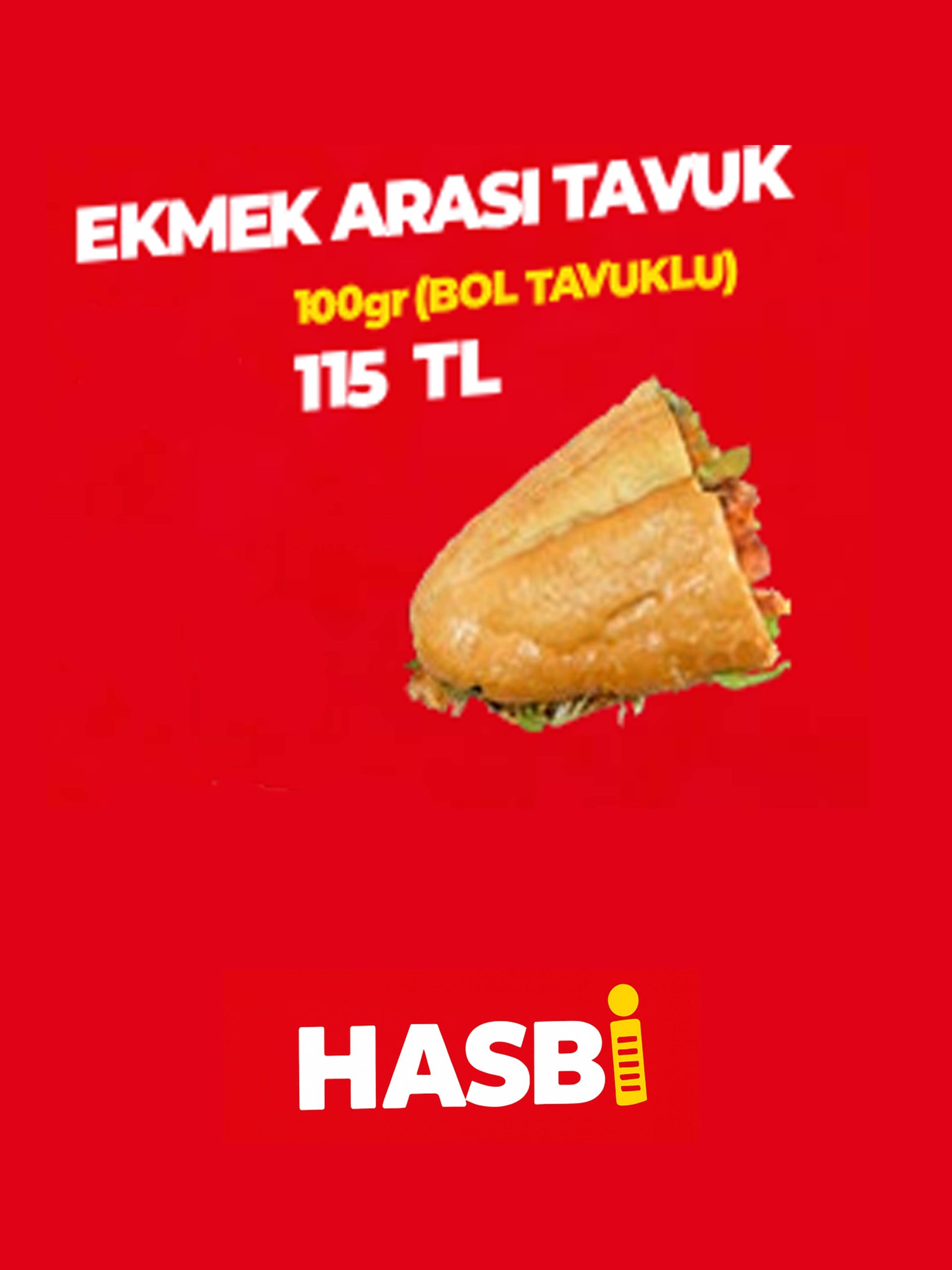 ekmek arası tavuk 100gr ekmek arası tavuk 100gr