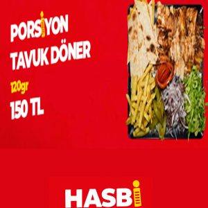 porsiyon tavuk döner 120gr